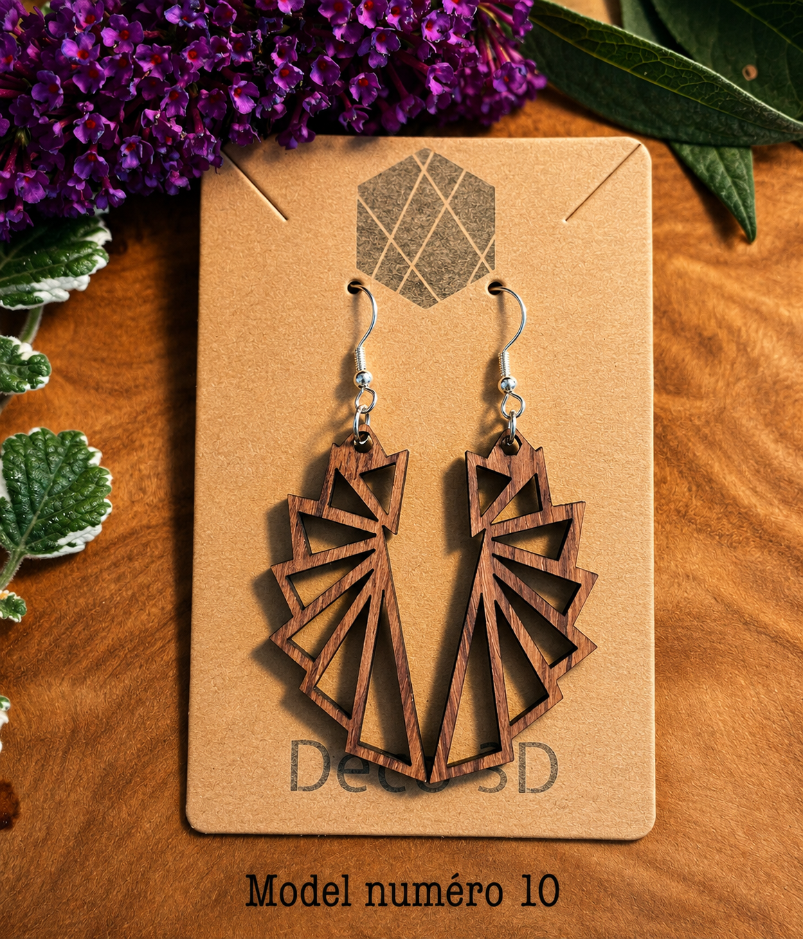 Boucles d'oreilles Plume Rhénane