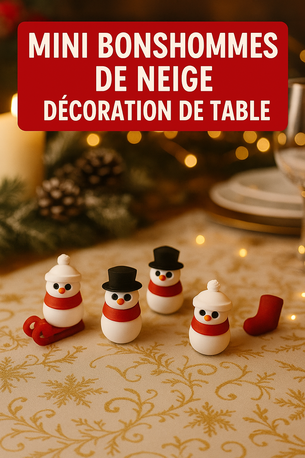 Mini bonhomme de neige de Noël