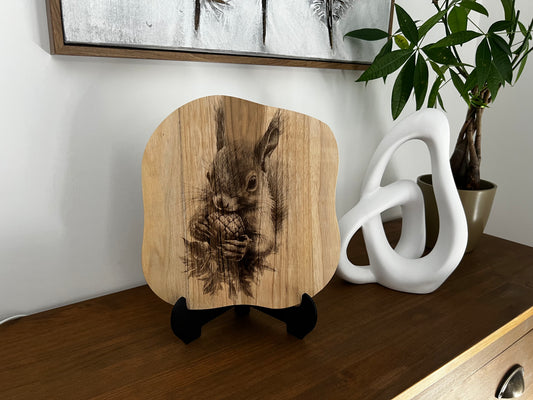 Planche décorative écureuil
